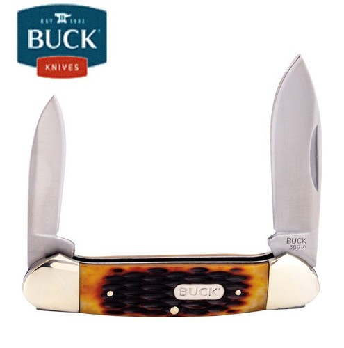 Buck pocket knife canoe bone - pocket,